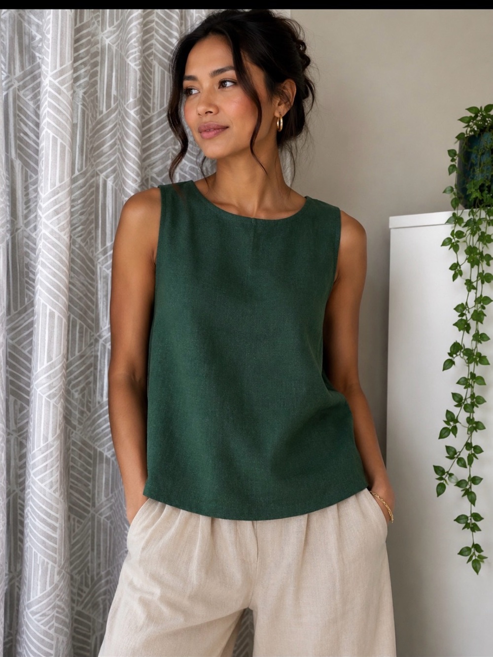 NWOT Linen size SMALL Crop/tank Top